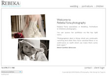 Rebeka Fiona Photography - Design Portfolio 1